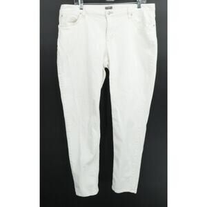 J Jill Pants‎ Womens 16 White Denim Stretch Skinny Casual Classic